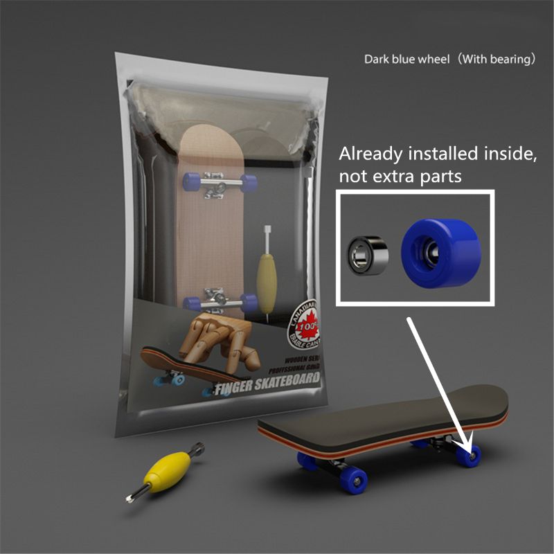 Mini deskorolka drewniana podstrunnica zabawka profesjonalne stenty Finger Skate Set