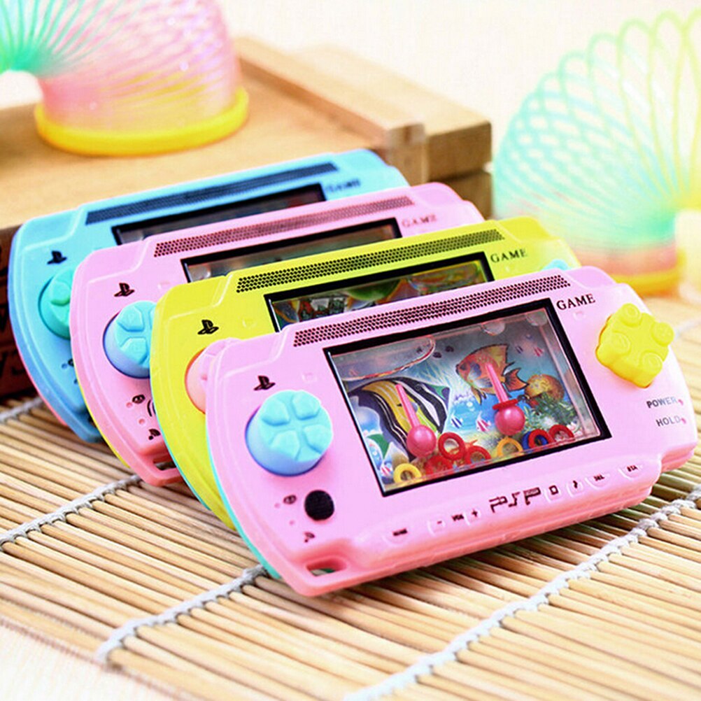 1Pcs Cultiveren Kid Denkvermogen Speelgoed Water Ring Toss Handheld Game Machine Ouder-kind Interactief Spel Speelgoed Willekeurige kleur