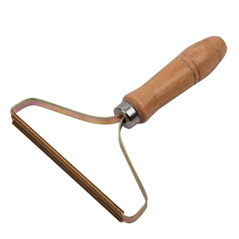 Hout Houten Handvat Schraper Trui Om De Bal Winter Kleding Borstel Thuis Handleiding Pluche Kleding Ontharing Machine
