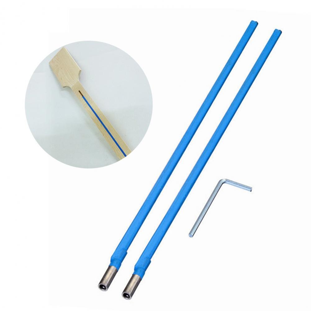 2 tiges de guitare électrique en acier haute résistance, réparation du cou en métal, 420mm, tige bidirectionnelle, pour guitare