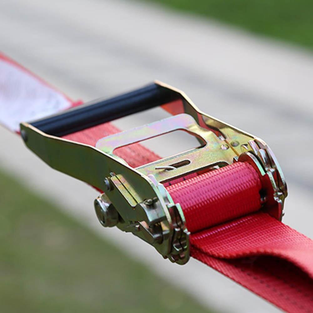 Slackline Kit 36ft x 2" Outdoor Fitness Equipment Slack Line/Ratchet Tensioner - Improve Balance Skills & Core Strength S3