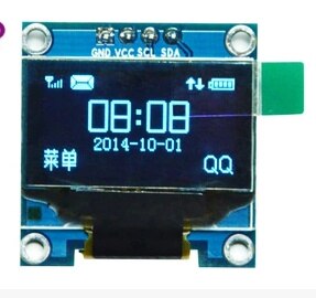 1 Stks Geel, blauw dubbele kleur 128X64 OLED LCD LED Display Module