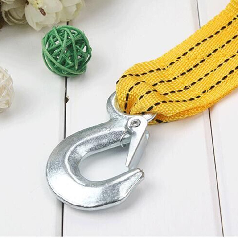 Car Emergency Pull Belt Traction Rope Of Self Driving Tool 3 Tons Double Nylon 4m Automobile Traction Rope