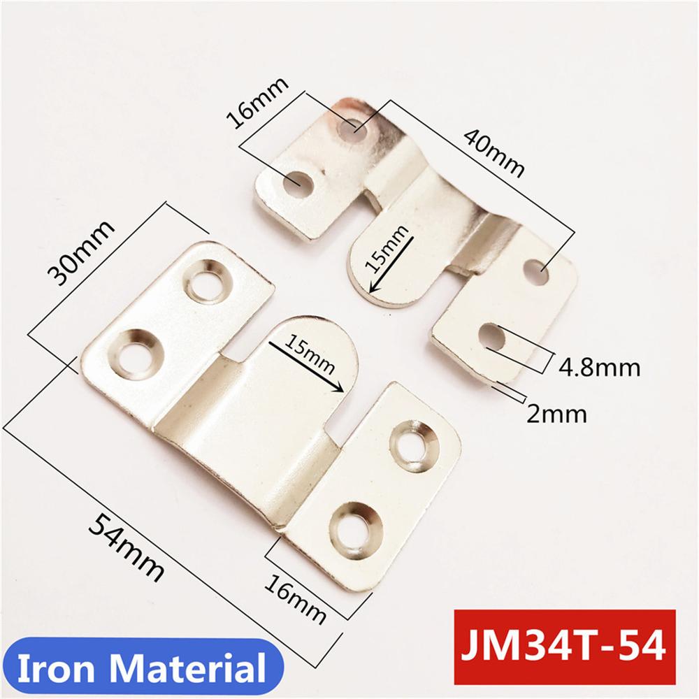 2pcs/lot furniture connecting piece hanging buckle hanging hook stainless steel/Iron brackets mirror frame insert fittings: Iron 54mm No screw