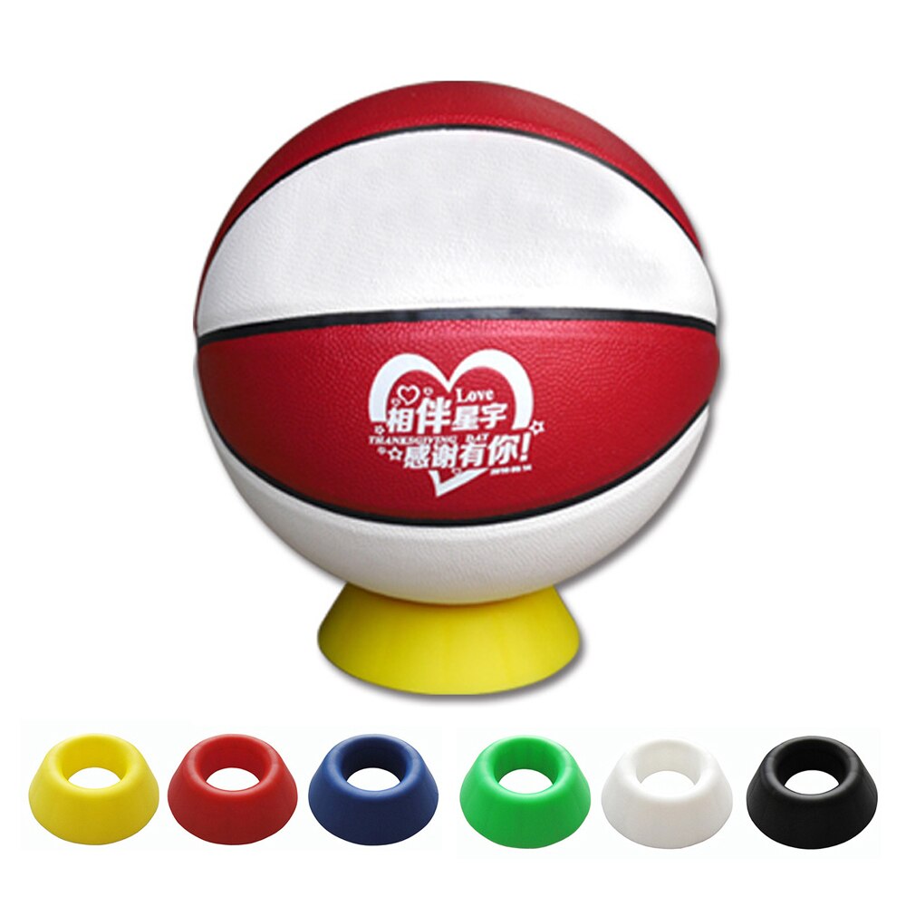 1 pçs bola de plástico suporte de exibição titular rack base suporte para futebol vôlei basquete futebol rugby bola coleção nova