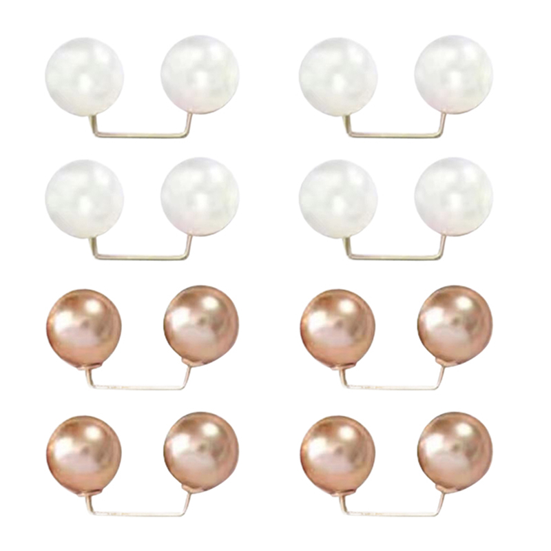 8 SZT. Szpilki robić sukienki w talii, kołnierzyk, perła, antypoślizgowe agrafki, broszka robić sukienki, dekoracja, regulacja szalika, moda: Antyczna miedź