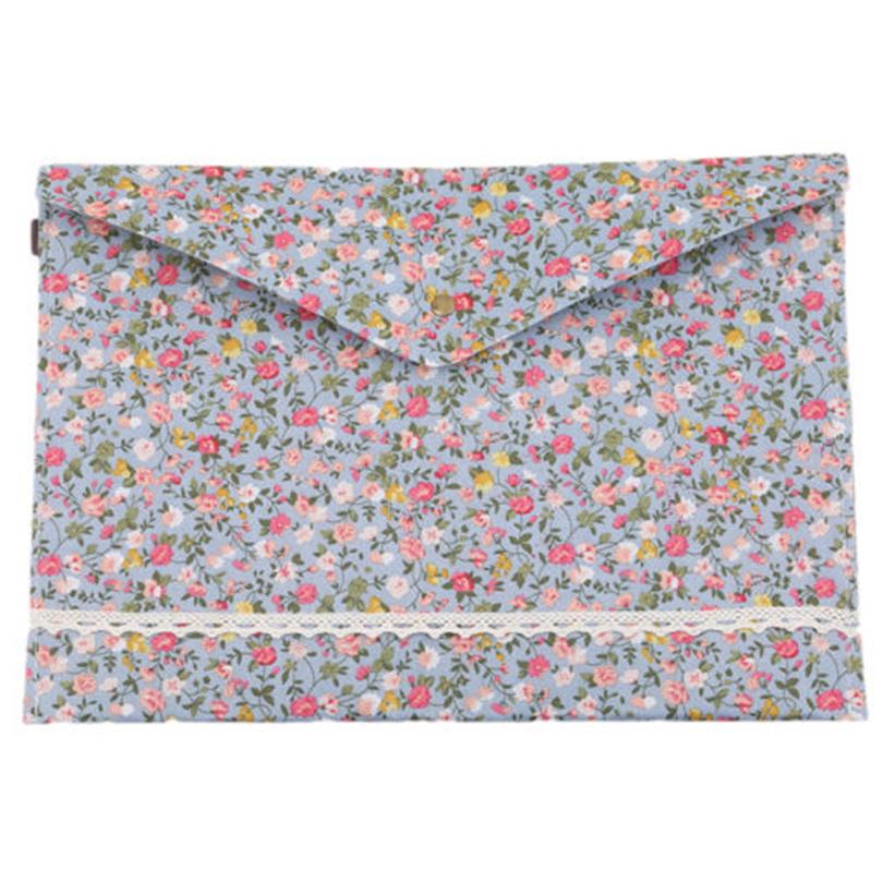 1 pcs School Boek Opslag Bloemen Papers Pouch Case Boek Opslag grote Potlood A30 A4 Bestand Zak Map