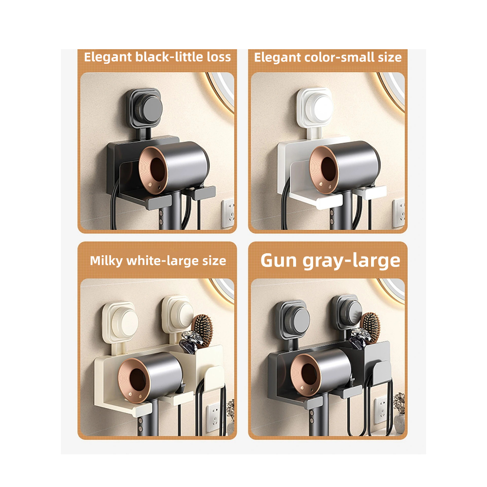 1 Toilet Blower Holder Shelf Bathroom Accessories Hair Dryer Holder Wall Dryer Cradle Straightener Stand Hairdryer Organizer Box