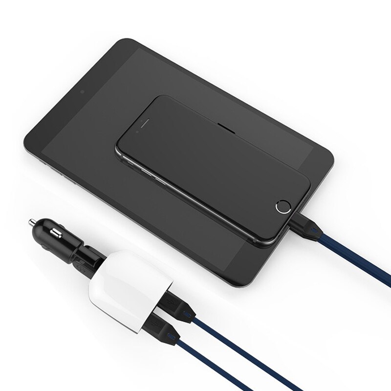 Dual usb billader ledet skærm til iphone 6 7 s til ipad til samsung  s6 universal oplader 3.4a overvågning display bilspænding