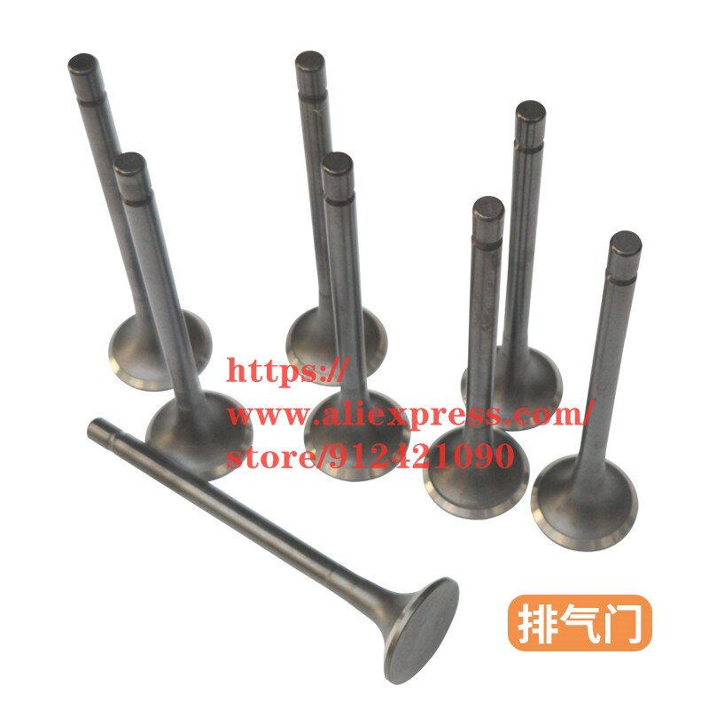 Válvula de admisión y escape de motor, accesorio para JAC J3 J5 Rein Refine M5 S2/T40 S3/T5 S5, 16 unids/set por juego