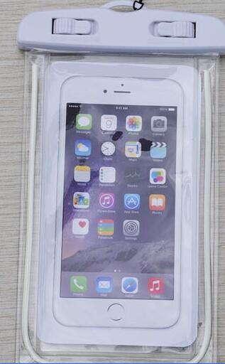 universell vanntett deksel til iphone 11 pro max 4s 5 5s se 6 6s 7 8 pluss x xs xr xs max deksel veskeveske vanntett coque: Hvit