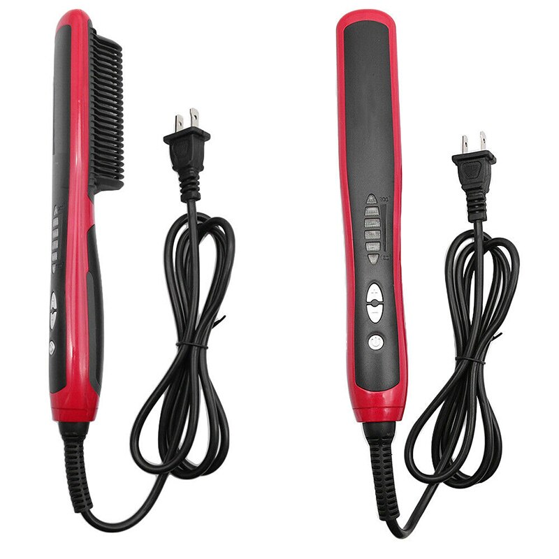Heating Hair Straightener For Curly Hair Multifunctional Electric Heating Comb Temperature Straightening Comb Tool