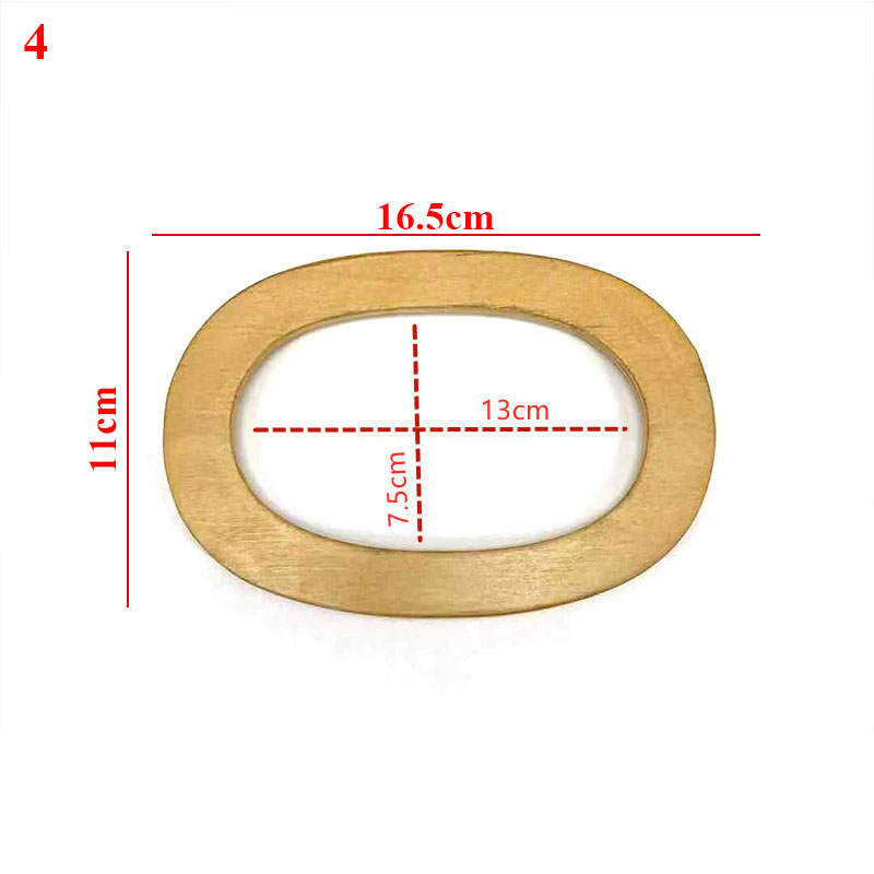 Torba drewno okrągłe torebka uchwyt wymiana DIY torebka uchwyt pierścień dodatki Handmade modne torby uchwyt nowy projekt Harajuke Hot: 11