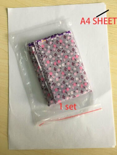 Series 7 pieces Assorted Pre-Cut Bundle Charm Cotton Quilt Fabric 25cm x 25cm for DIY Sewing Craft Flower Fabric