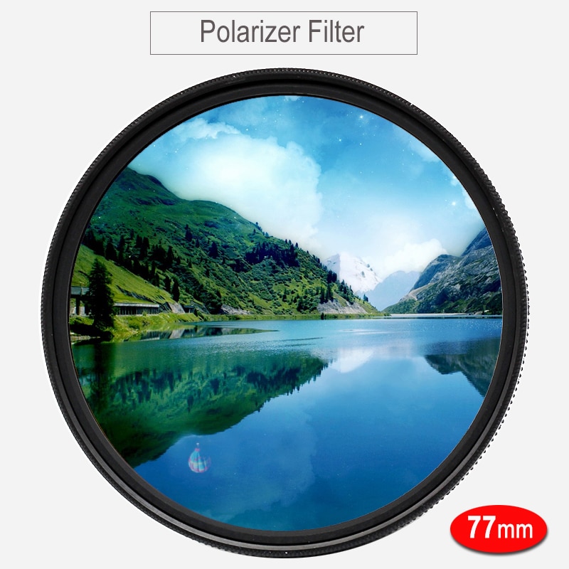 CPL filtro 77 millimetri Polarizzatore Circolare Filtro Polarizzatore per EOS 6D 6DII canone EF 24-70 24-105 70-200 millimetri