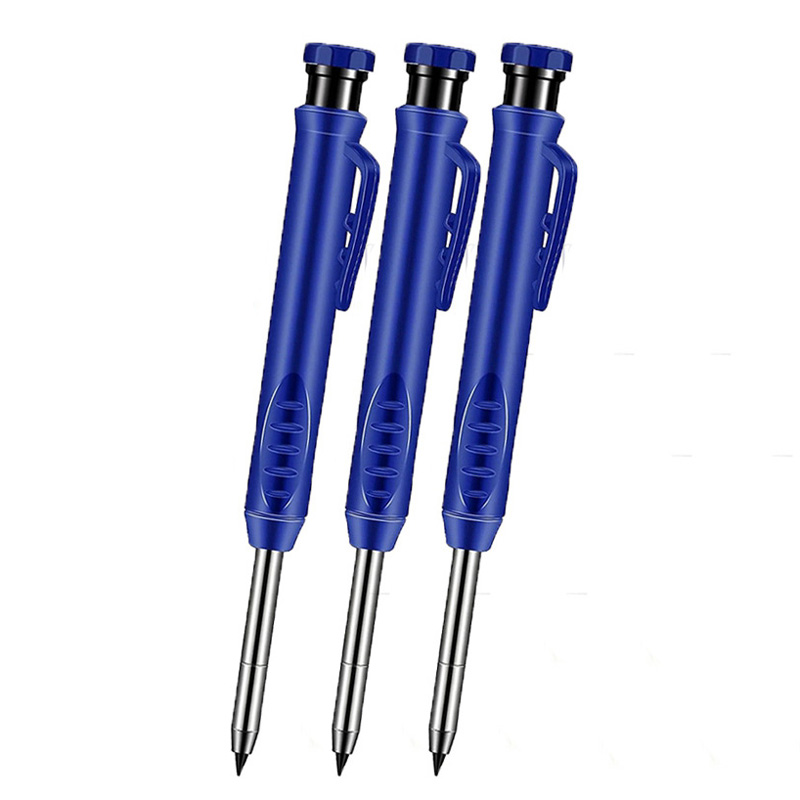 Solid Carpenter Pencil Set Woodworking Tools Mechanical Pencil Set Construction Carpenter Marker Multi-box Refill Leads Scriber: green