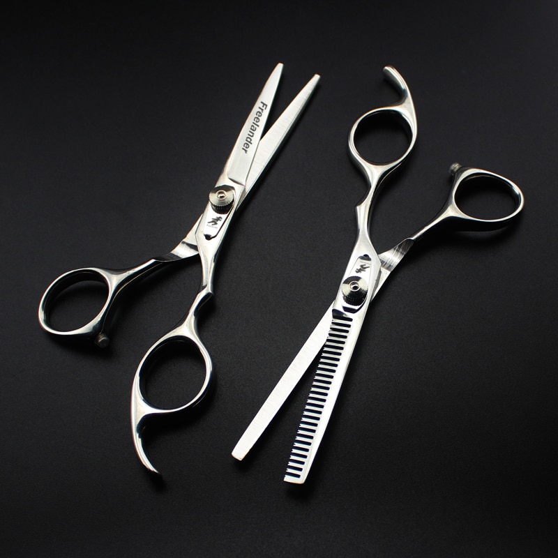 6.0inch hairdressing set Pet scissors Japan 440C Sharp Quick-cut hair scissors with advanced screws Adjustable