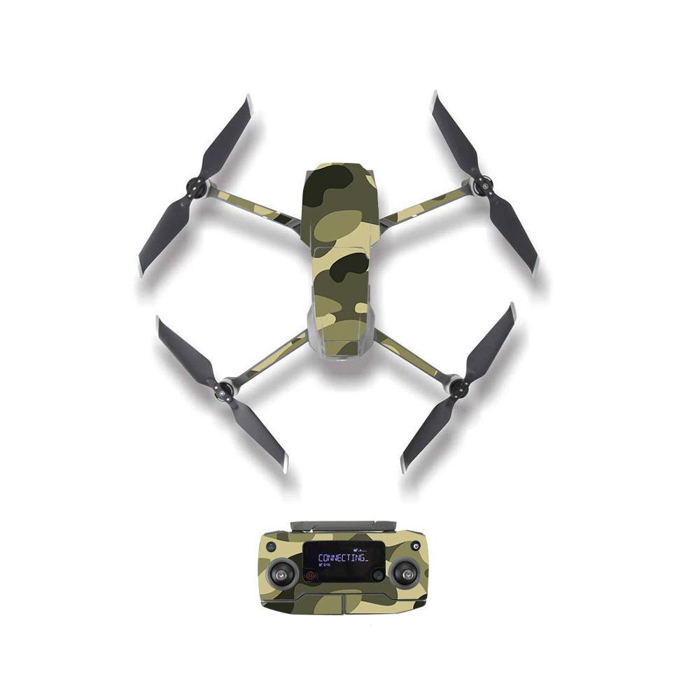 Mosaico de camuflaje de estilo camuflaje, pegatina de piel para DJI Mavic 2 Pro y Zoom, cuerpo de Dron con control remoto, película de protección de batería: ZJZ-YSDJM20125