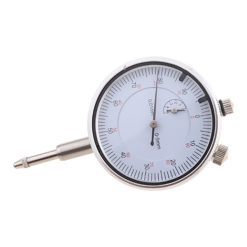 0-5mm/0.01mm Dial Indicator Gauge Meter with Lug Back Precise Measure Instrument Dial Gauge Micrometer Tool