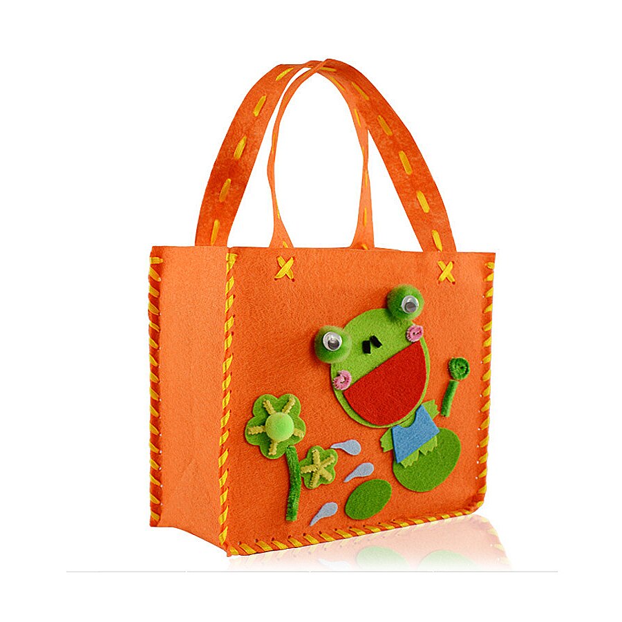 Kids Sewing Kit for Girls Beginners My First Sewing Kit Cartoon Frog and Elephant Handmade Art & Crafts Educational Kids