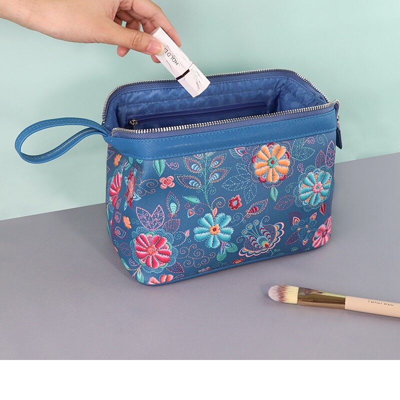 Bloem (2) Print Stijlvolle Make-uptas voor Vrouwen Meisjes
