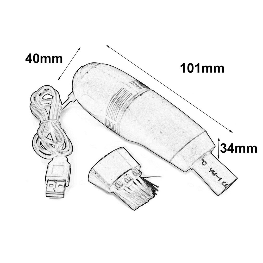 Small Size USB Computer Keyboard Vacuum Cleaner Mini Vacuum Cleaner Mini Cleaner Computer for PC Laptop Desktop