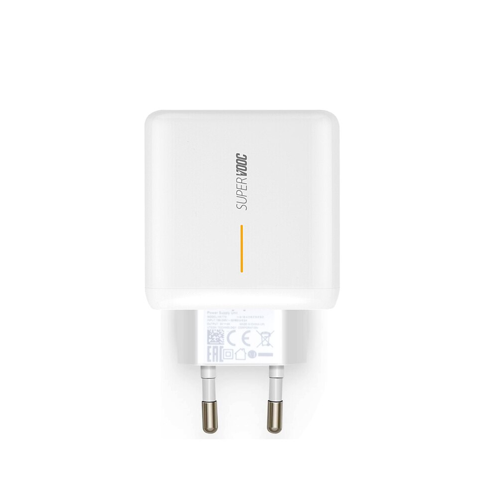 65w supervooc 2.0 schnellladegerät für oppo reno ace, ace 2, reno 4, reno 5 pro, pro 6, + 5g  k9, find  x3 lite, usb-typ-c-kabel (original): Eu