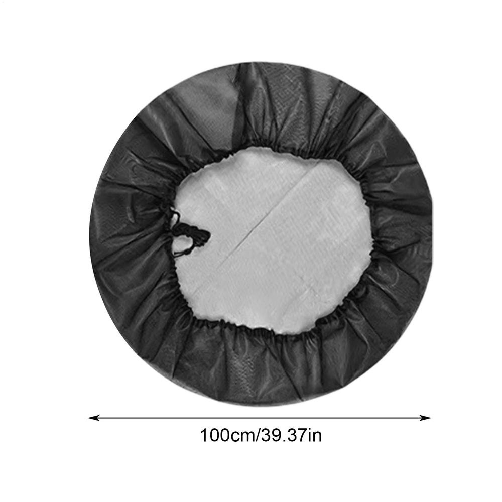 1PC 60/90/100CM Mesh Cover Netting For Rain Barrels Water Collection Buckets Cover Water Tank Protection Lid Rain Collect Tool: Blue
