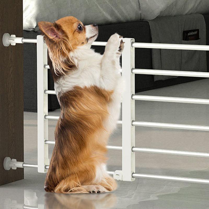 Porte intérieure pour chien, clôture autoportante rétractable, sans clous, porte réutilisable pour petits et moyens chiens, clôture pour chiots, fournitures pour animaux de compagnie