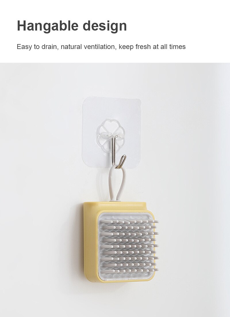 Comb Hair Massage Brush Shampoo Hair Washing Comb Bath Shower Hair Clean Brush Head Body Scalp Slimming Silicone Spa Bath Comb