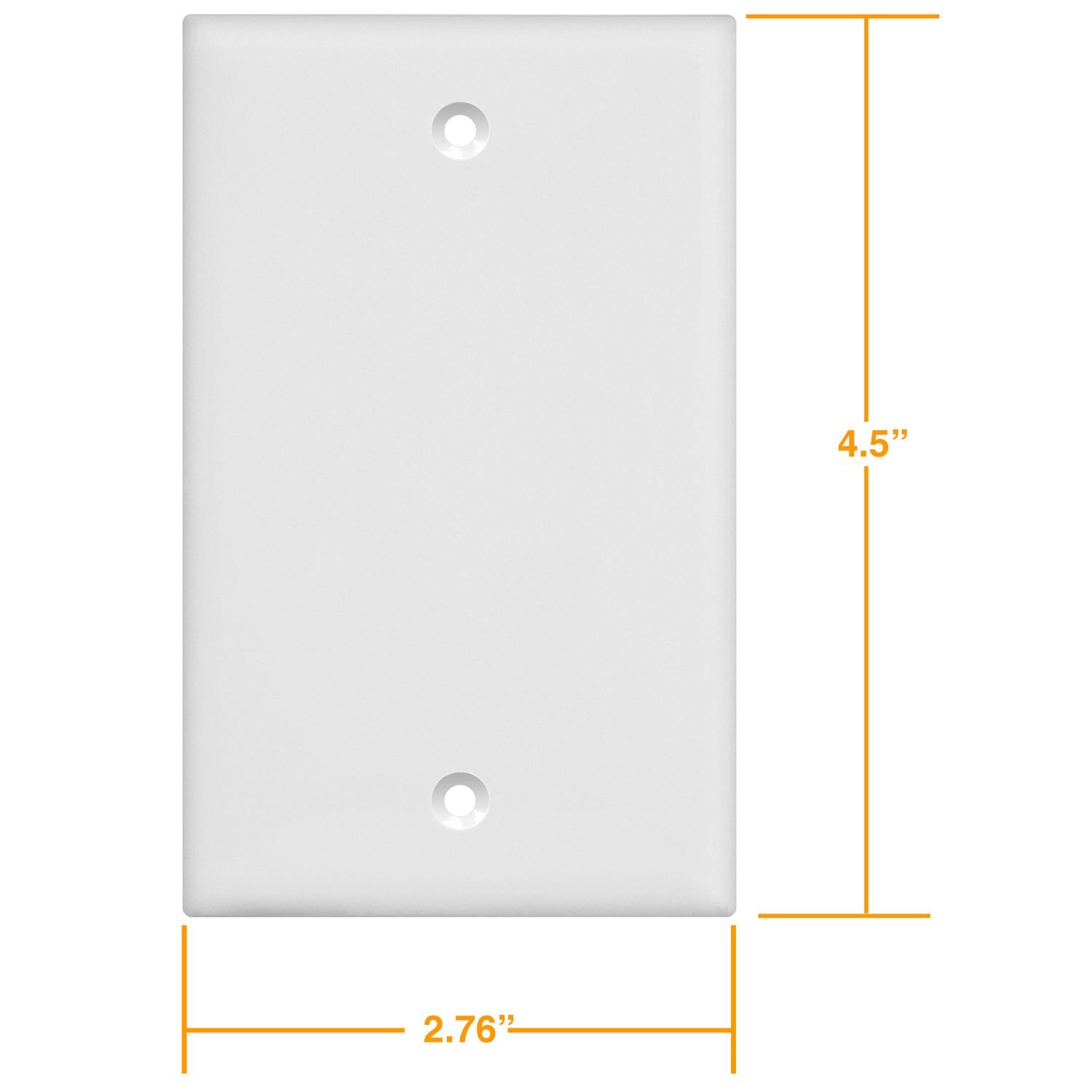 (10 Packs) Empty Panel, Standard Size Without Device Blank Panel White American socket panel with matching screws