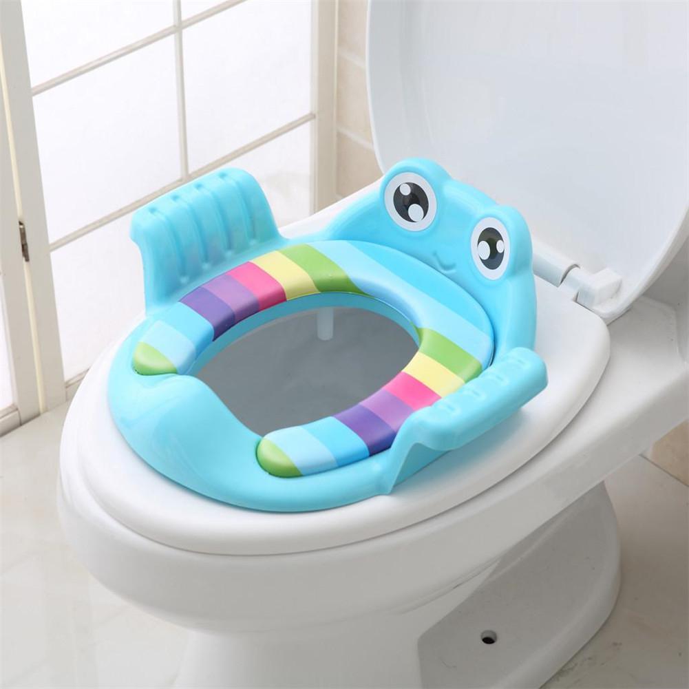 Kidlove børn toilet sæde anti-fald sæde potte dæk stige til baby spædbarn: Blå