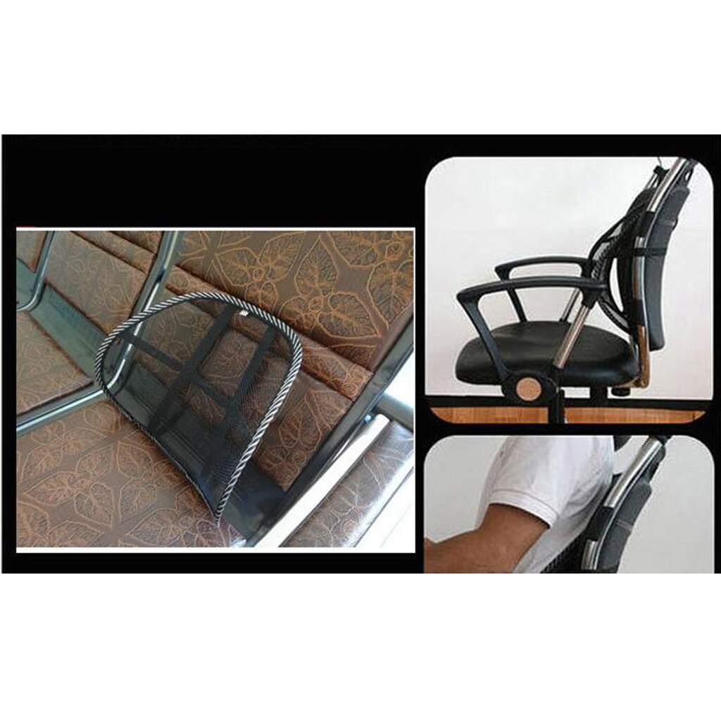 Comfortable Adjustable Cool Lumbar Back Support for Office Chair /Car, Breathable Mesh