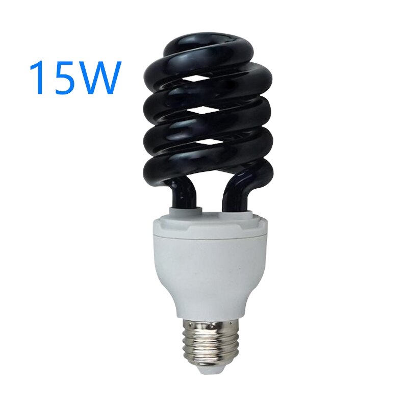 Germicidal Light Portable Tube UVC Sterilizer Kill Dust Mite Eliminator Esterilizador UV Light UV Lamp For Bedroom Hospital Home: 15W Spiral