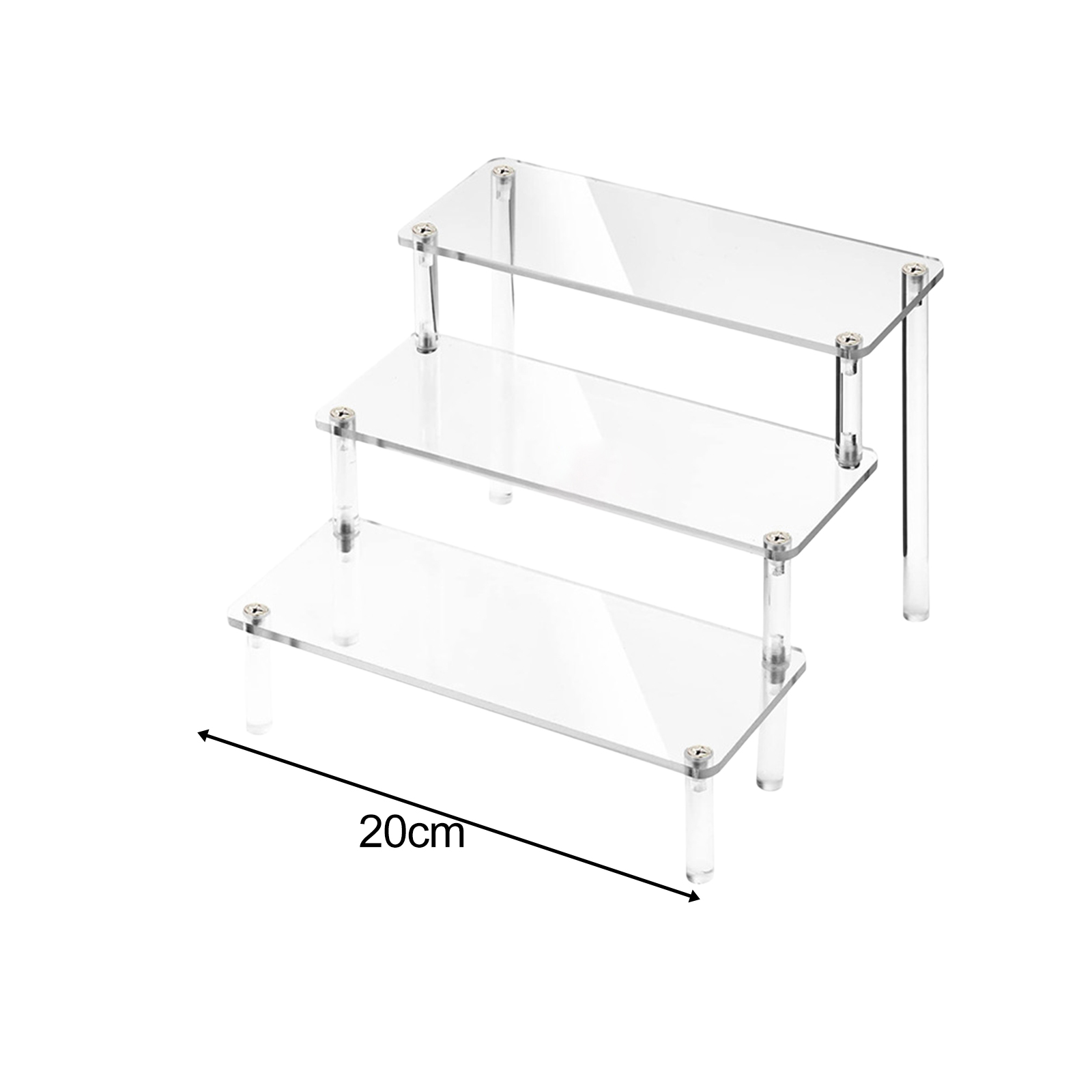 Holz Riser Display Regal Veranstalter Rechteck Holz Display Riser Ständer für Dessert Cupcake Schmuck Sammlerstücke Display Riser