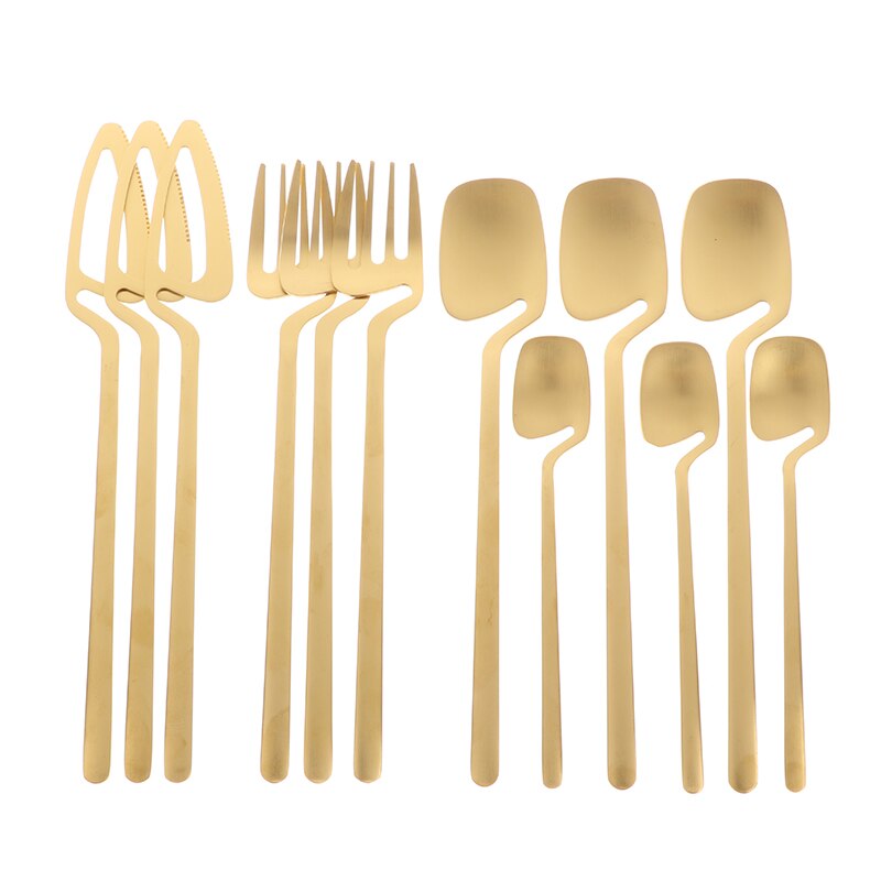 4Piece Rainbow Cutlery Kitchen Utensil Set Cutlery Set Stainless Steel