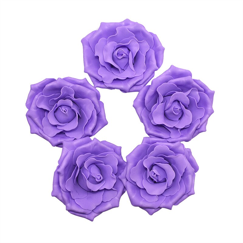 Roses artificielles en mousse 10cm 10 pièces | Têtes de fleurs artificielles pour Bouquet de mariage, couronne décorative pour la maison, décoration en boule bricolage pour mariage: F12