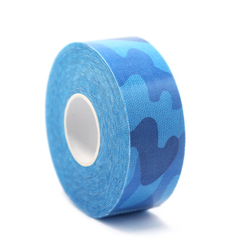 2.5cm X 5m Kinesiology Kinesiotape Roll Cotton Elastic Adhesive Sports Muscle Patch Tape Bandage Physio Strain Injury Support: blue camouflage