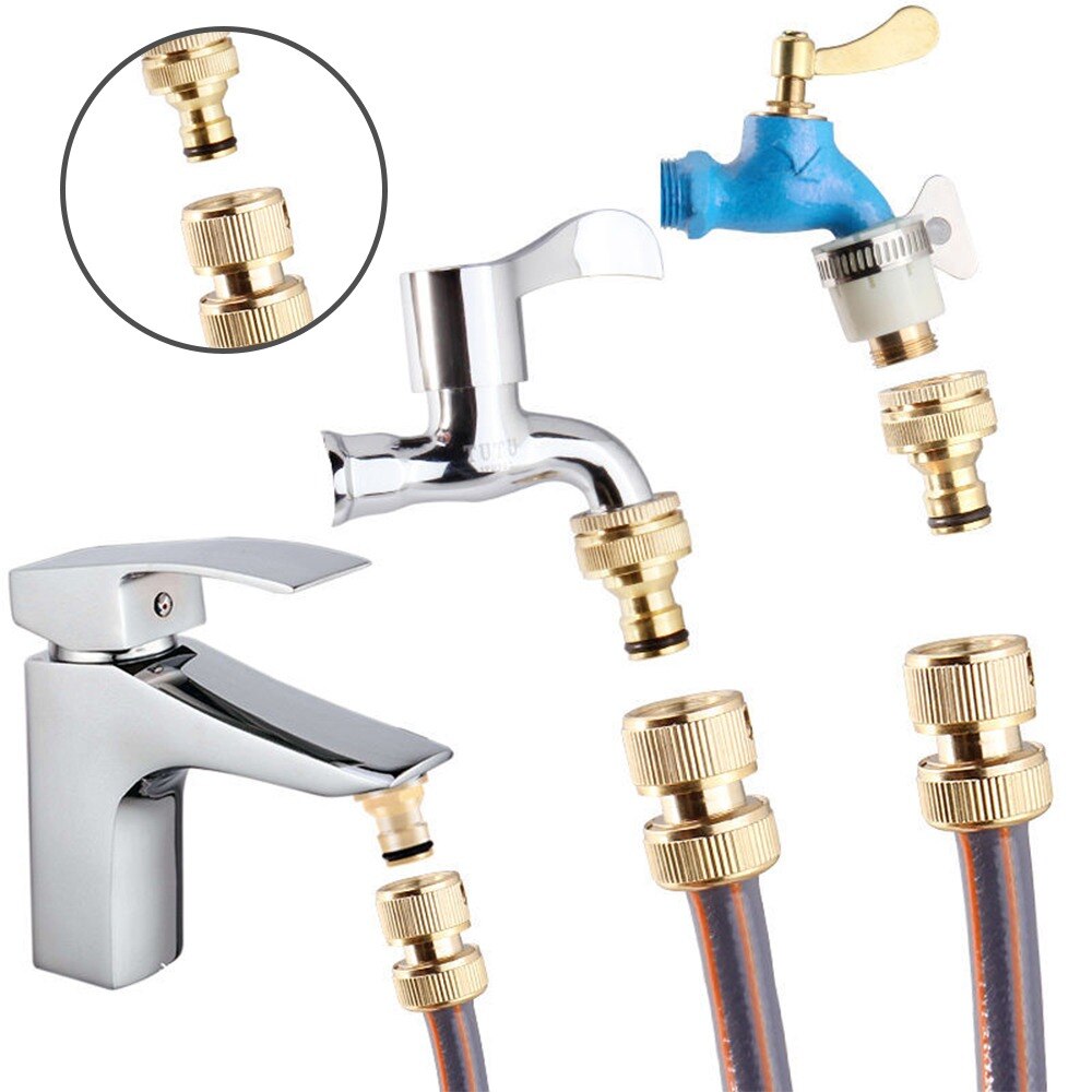 15mm-23mm Universal- Küche Schlauch Adapter Metall Wasserhahn Stecker Mischer Schlauch Adapter Rohr gemeinsam passend zu Garten Bewässerung werkzeuge 1x