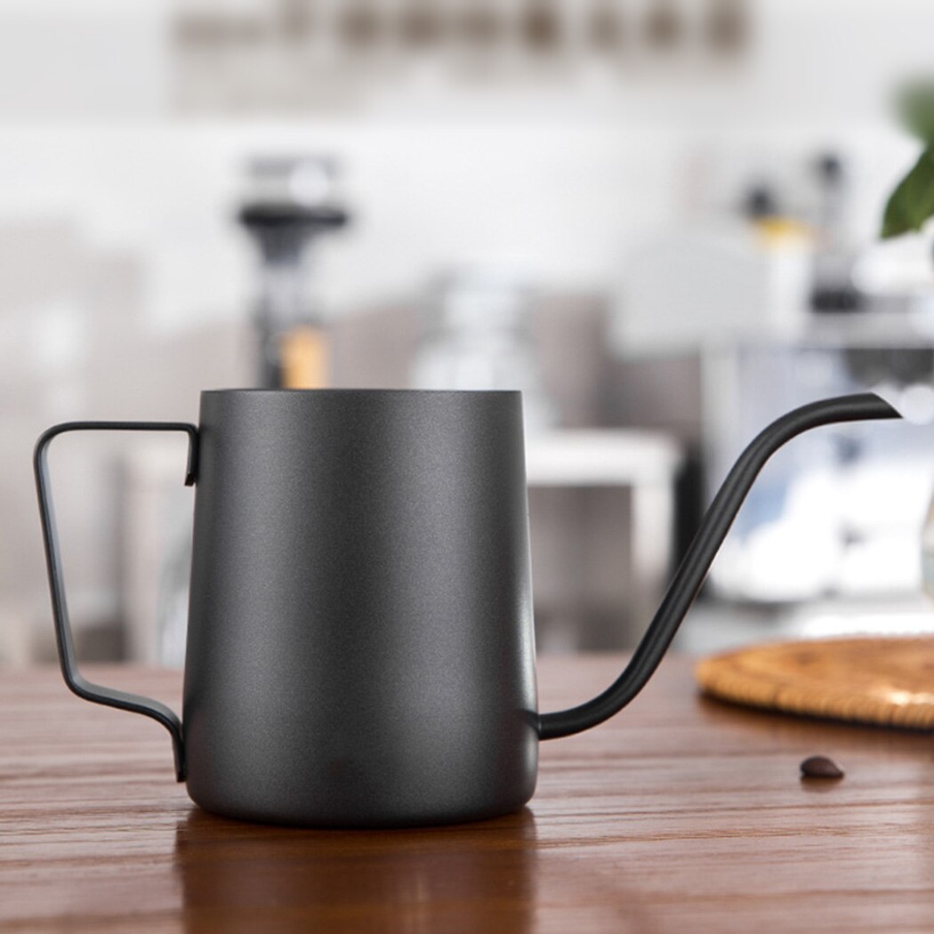 250ml/350ml Stainless Steel Long Spout Drip Kettle Narrow Gooseneck Pour Over Coffee Pot Receive Water On Average