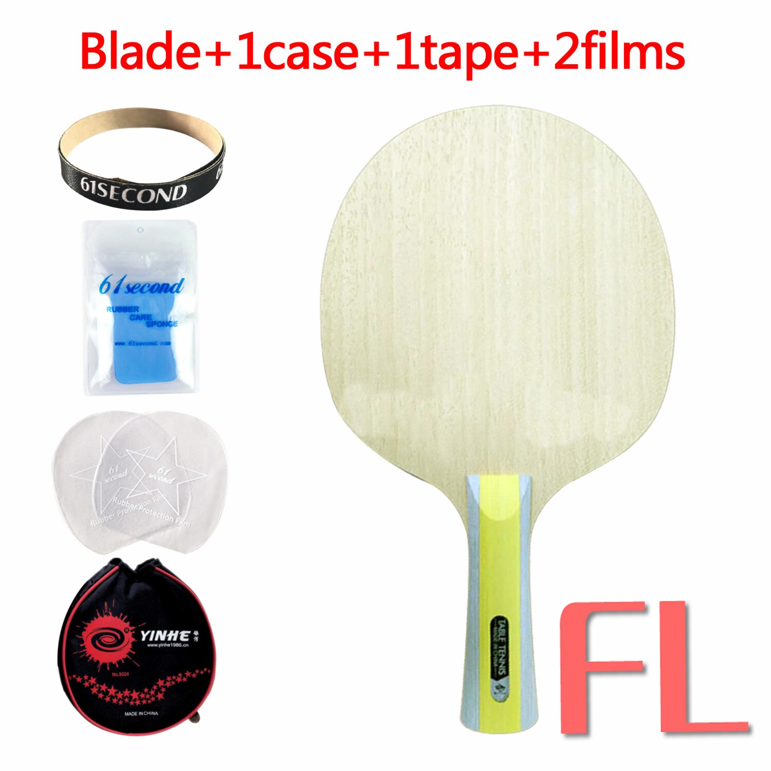 SWORD Allround Table Tennis Blade (5 Ply Wood) SWORD Racket Original SWORD Ping Pong Bat / Paddle: FL with YBM case