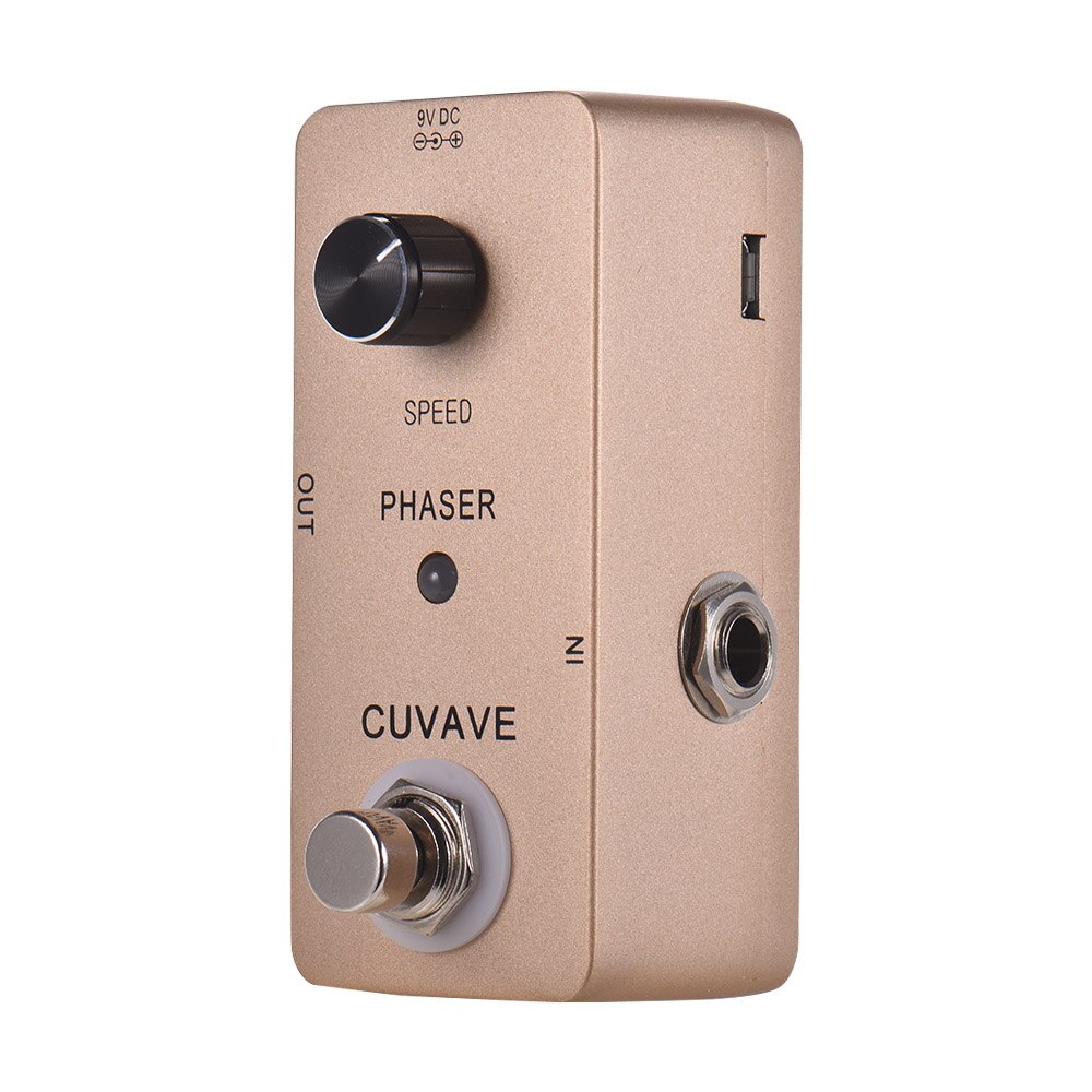 Cuvave phaser analoge fase gitaar effectpedaal zinklegering behuizing true bypass gitaarpedaal voor gitaaraccessoires