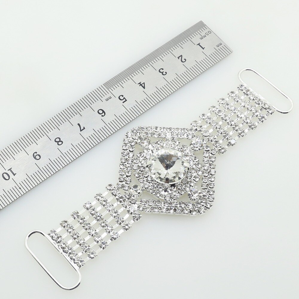 1pc/ lot 110mm strassspännen bikinispänne/klädkontakt dekorationsspänne strandkläder diamantbröllopsdekor