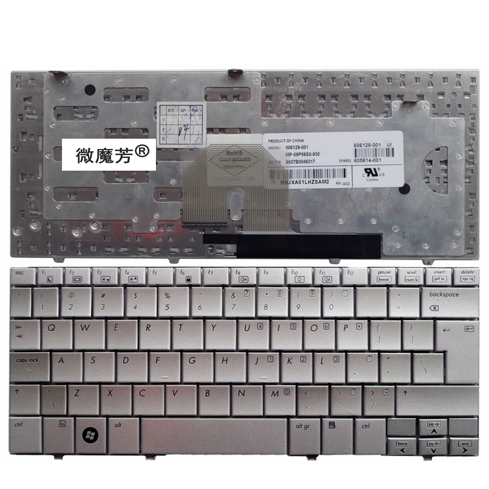 UI Zilverachtige Engels Vervang laptop keyboard VOOR HP VOOR MINI 2144 2140 2133 VOOR Mini-Note (FH424PA)