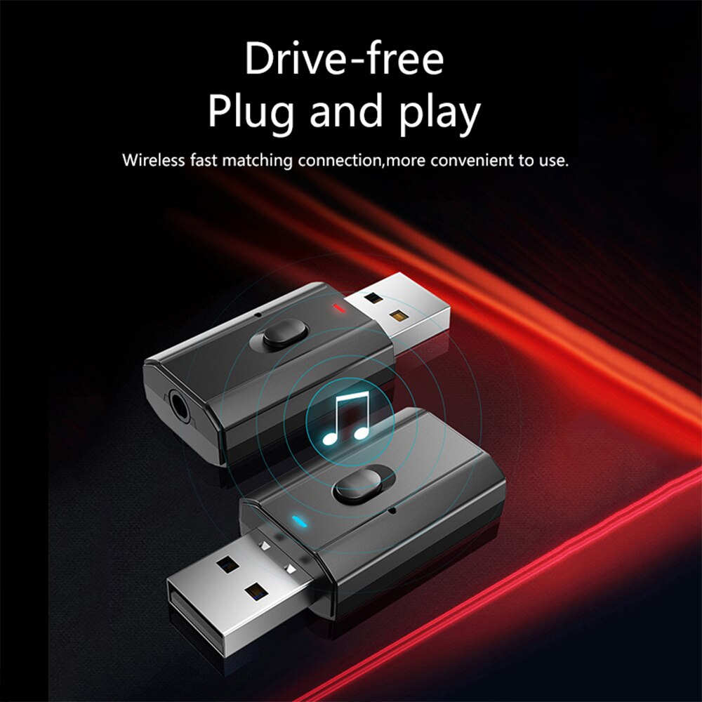 4 in 1 bluetooth rca modtager 5.0 bluetooth sender 3.5mm stik usb musik stereo trådløse adaptere dongle til bil tv pc speak