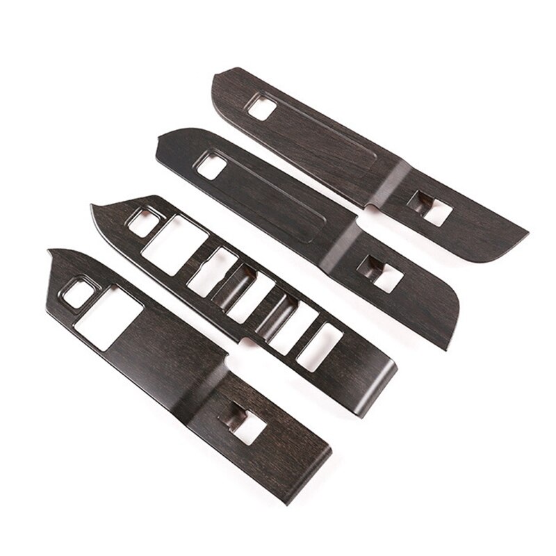 Car Accessories for Land Rover Defender ABS Window Lift Switch Buttons Frame Cover Trim Stickers RHD