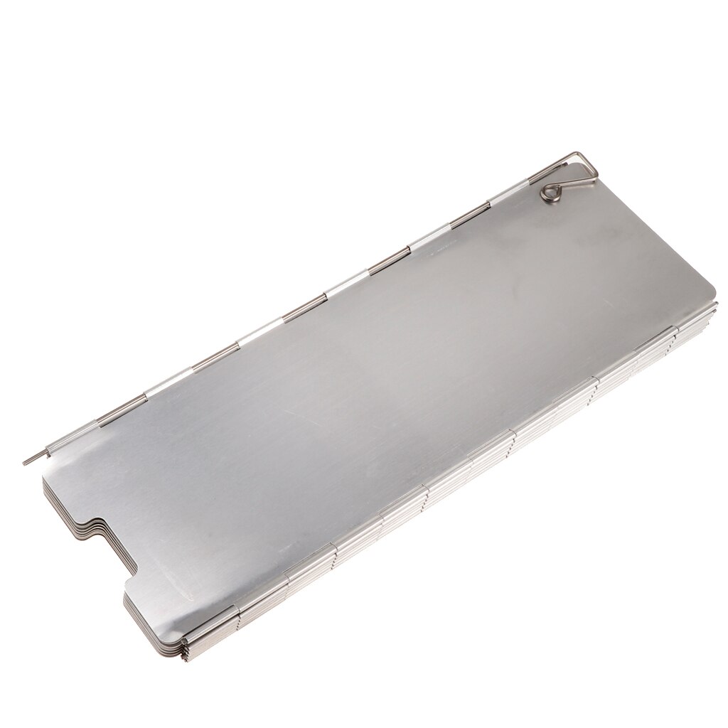 12 Platen Folding Camping Wind Shield Aluminium Fornuis Gasfornuis Windscherm Voor Outdoor Wandelen Picknick Koken Bbq