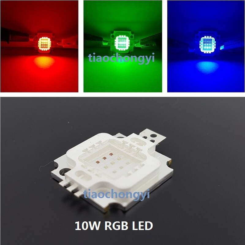 10W 20W 50W 100W RGB Red Green Blue High Power Full Color LED Lamp Spotlight COB LED DIY