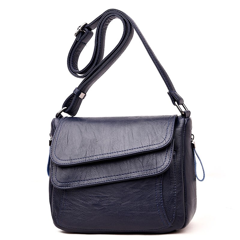 ¡Novedad de ! Bolsos de piel sintética para mujer, bolso de estilo de otoño, bolso de lujo para mujer, Bolso pequeño de para mujer: Azul oscuro