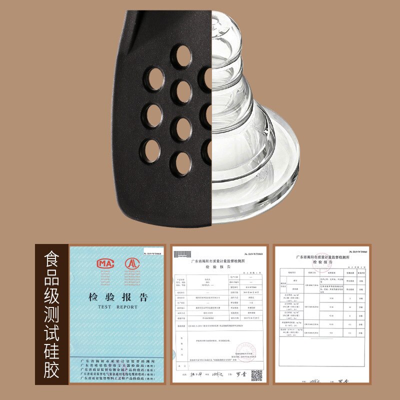 Silicone food clip 304 stainless steel fried fish steak grill clip Kitchen baking Korean grilled meat clip